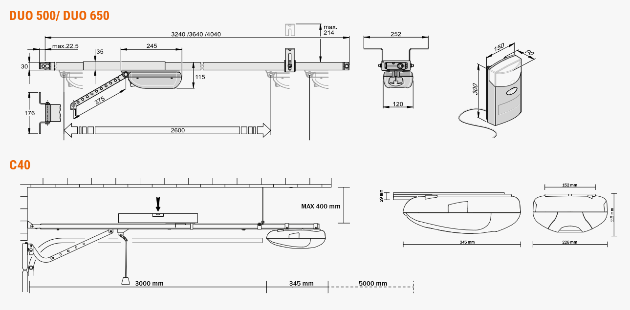 DUO 500 / DUO 650 / C40 SOMMER - ROGER TECHNOLOGY